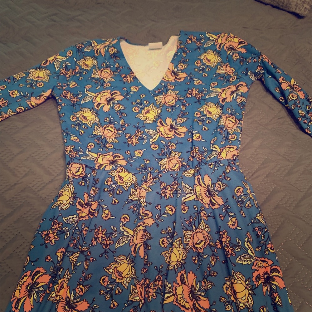 Agnes and Dora calf length small floral dress